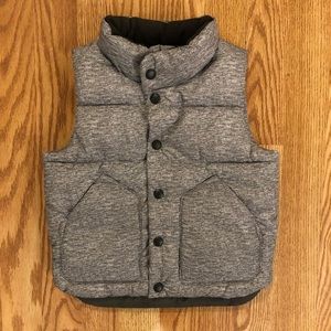 Baby Gap Grey Puffer Vest / Fleece Lined Vest
